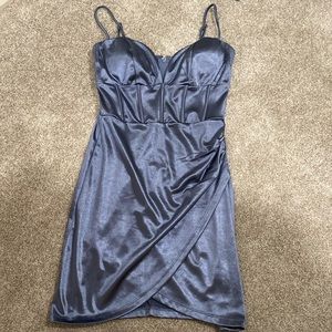 Windsor grey/blue semi-formal dress